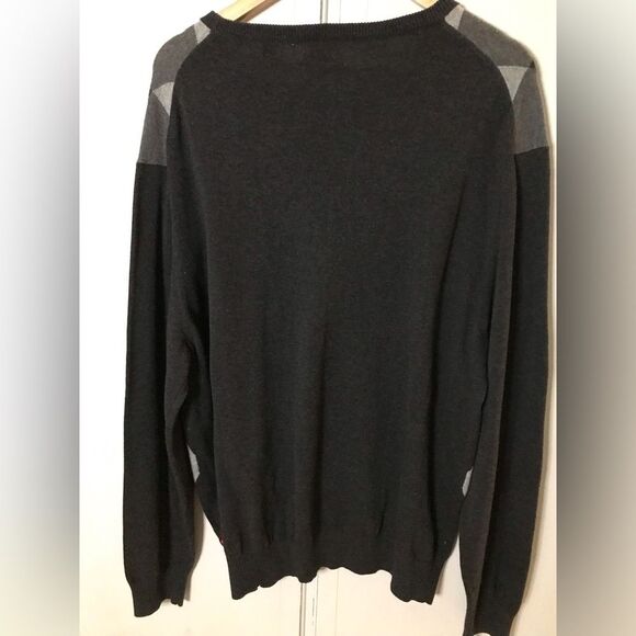 Izod Grey Argyle Diamond pattern Sweater Size XL - Picture 3 of 3